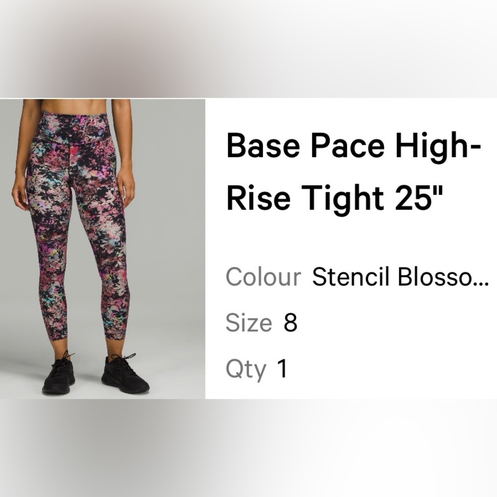 Lululemon Base Pace High Rise Leggings